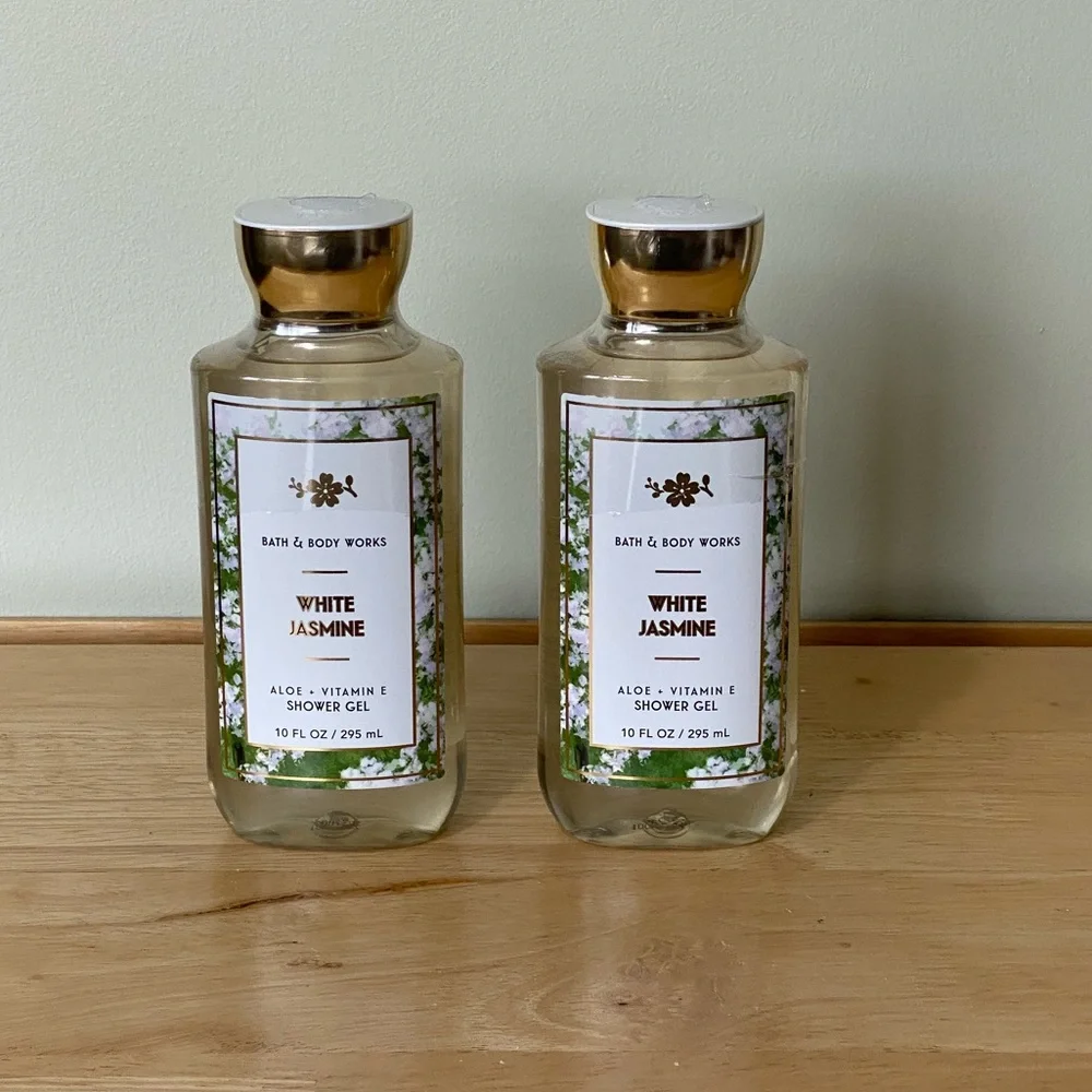 Bath & Body Works White Jasmine (Cedarwood) Shower Gel Aloe & Vitamin E x2 - Picture 3 of 3